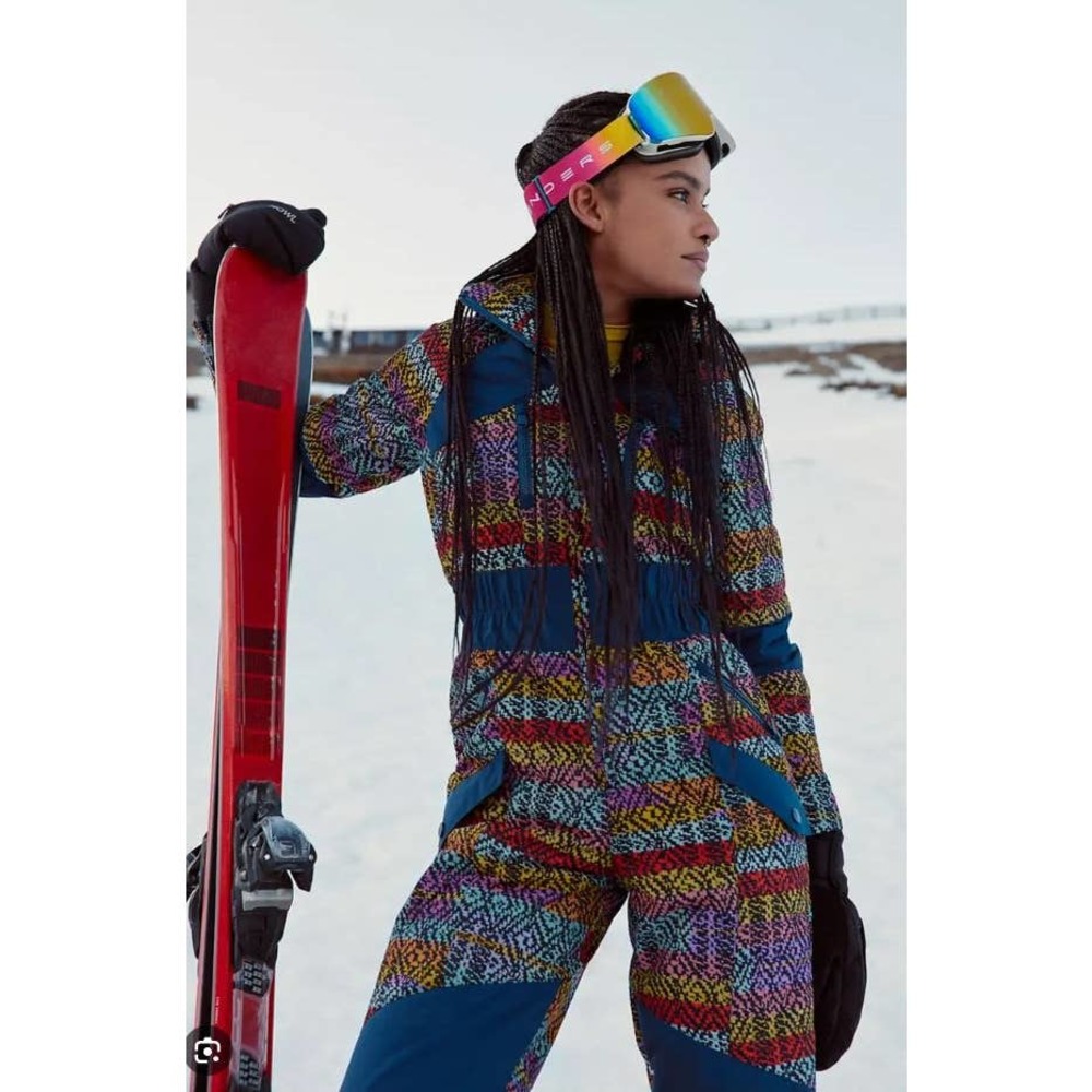 Free People Multicolor Patterned Ski Suit